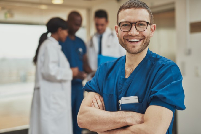 Un groupe de médecins à l'hôpital